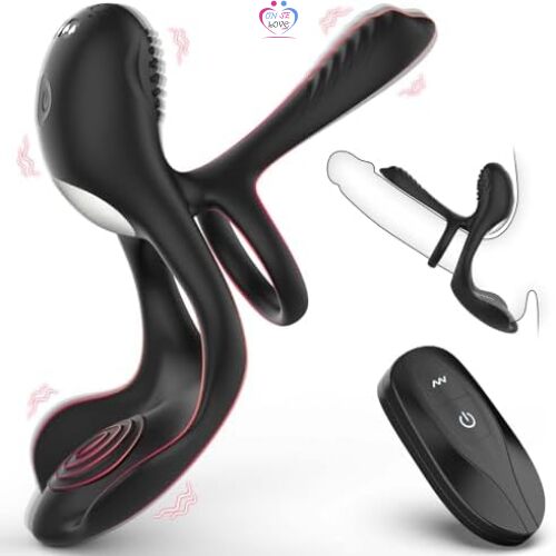 Anneaux de Pénis Sex Toys, 4 en 1 Anneau Penien - Anneau Homme Vibrant avec 10 Modes de Vibration, Sextoyse Homme Sex Toýs Couple Cockring Vibromasseurs Sex To - Annonce sur OnSeLove