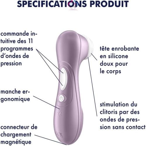 Satisfyer Pro 2 Stimulateur d'impulsion d'air Violet Violet Taille Unique Slide 2