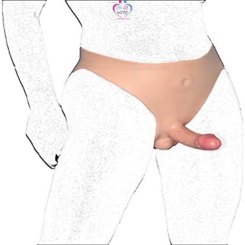 Honeylust - Gode réaliste en silicone avec pénis et testicules en taille S-M - Pénis à sangler avec slip - Annonce sur OnSeLove