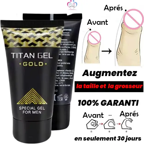 Titan Gold crème  pour hommes Ingrédients à base de plantes - pour agrandissement du pénis - 50 ml - Annonce sur OnSeLove