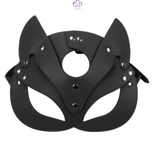 Mask SM - cuir Pu exotique Eyepatch Roleplay Sexy masque facial pour adulte femme Bondage Pu cuir renard fétiche masque pour les yeux Slide 2