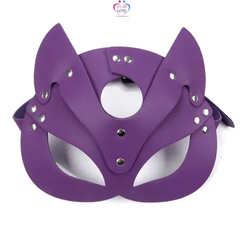 Mask SM - cuir Pu exotique Eyepatch Roleplay Sexy masque facial pour adulte femme Bondage Pu cuir renard fétiche masque pour les yeux Slide 4