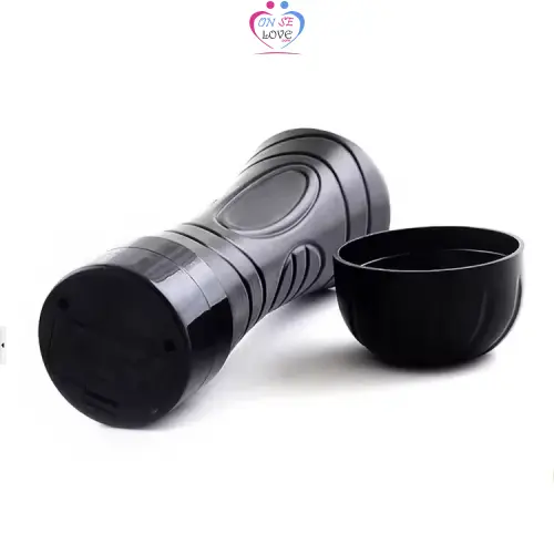 Masturbateur En Forme De Vagin - Noir Et Rose Slide 2