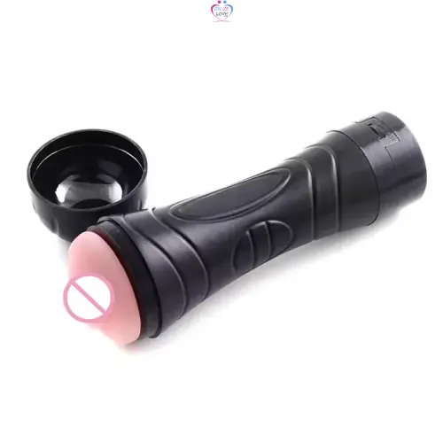 Masturbateur En Forme De Vagin - Noir Et Rose Slide 7