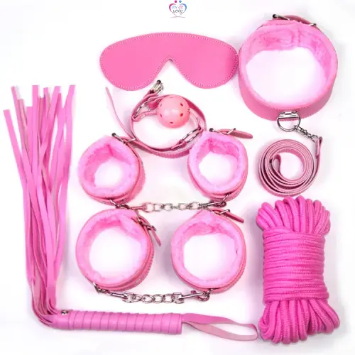 Kit de soumission - Ensemble de Bondage en Cuir Véritable Slide 5