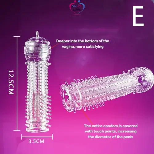 Ensemble de dents en silicone multi-formes préservatif en cristal transparent jouet sexuel pour adultes préservatif réutilisable transparent Slide 6