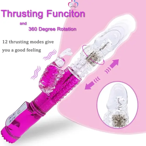 Vibromasseur électrique rotatif Stimulation du point G Clitoris Sex Toy pour femmes Slide 6