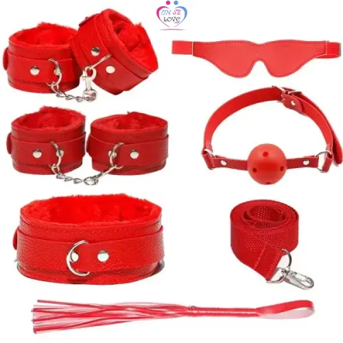 7 pcs/set En Cuir Bondage Kit Sadomasochiste pour Adulte Slide 3