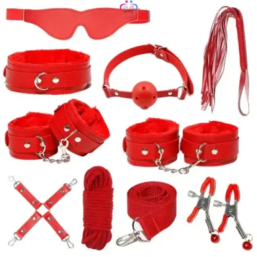 10 pcs/set En Cuir Bondage Kit Sadomasochiste pour Adulte Slide 3