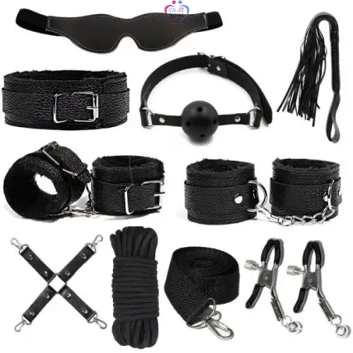 10 pcs/set En Cuir Bondage Kit Sadomasochiste pour Adulte - Annonce sur OnSeLove