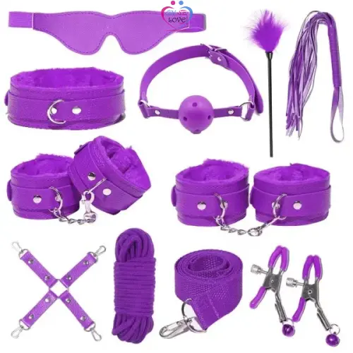 11 pcs/set En Cuir Bondage Kit Sadomasochiste pour Adulte Slide 4