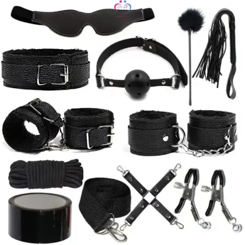 12 pcs/set En Cuir Bondage Kit Sadomasochiste pour Adulte - Annonce sur OnSeLove