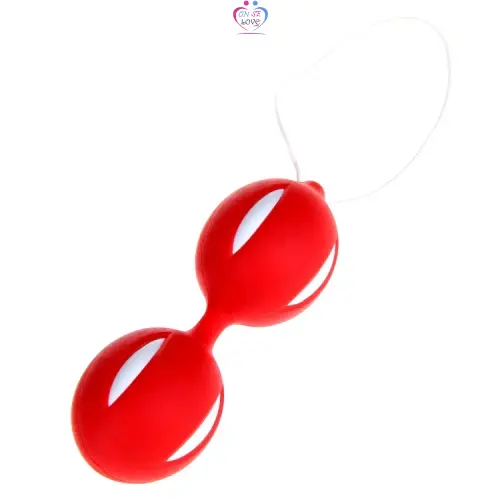 Boules chinoises ou Kegel avec trois poids différents pour exercer et renforcer le sol pelvien, avec une forme amusante de balles de tennis. Slide 3