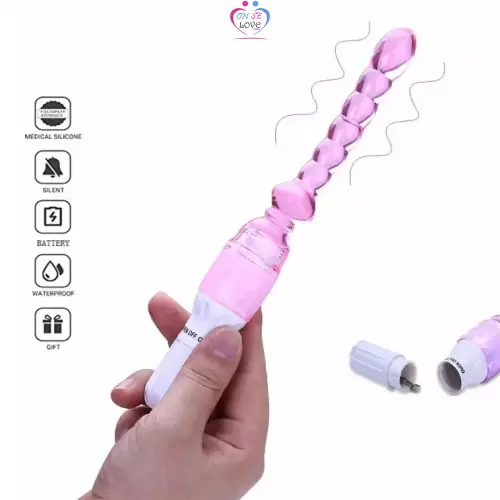 Plug Anale Silicone Soft Double Vibrator Sex Toys Couples Gode Anal Plug Stimulator Massage Slide 6