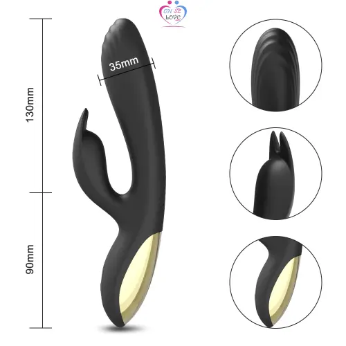 AAKOMA Vibromasseur Rabbit Sex Toy Gode pour femme, 10 modes de vibrateurs de fréquence Godes en silicone Sex Toy, Stimulateur clitoridien étanche Godes adultes Slide 3