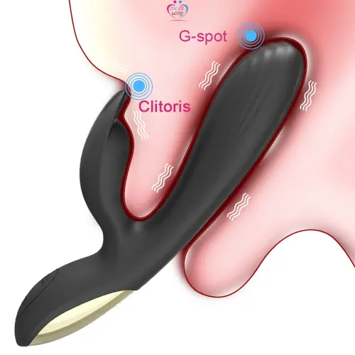 AAKOMA Vibromasseur Rabbit Sex Toy Gode pour femme, 10 modes de vibrateurs de fréquence Godes en silicone Sex Toy, Stimulateur clitoridien étanche Godes adultes Slide 6