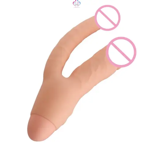 Vente en gros Double gode Vibromasseur électrique en silicone pour femmes Slide 3