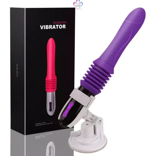 Vibromasseur à poussée - Avec ventouse - Vibromasseur point G - 3 modes de pénétration - 10 modes de vibration - 17,8 cm - Annonce sur OnSeLove