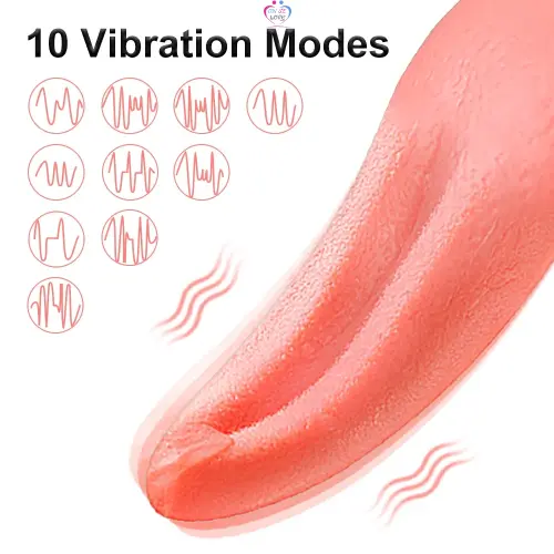 Langue Vibrateur Langue Lécher G-spot Clitoris Mamelon Orgasme Femelle Slide 5
