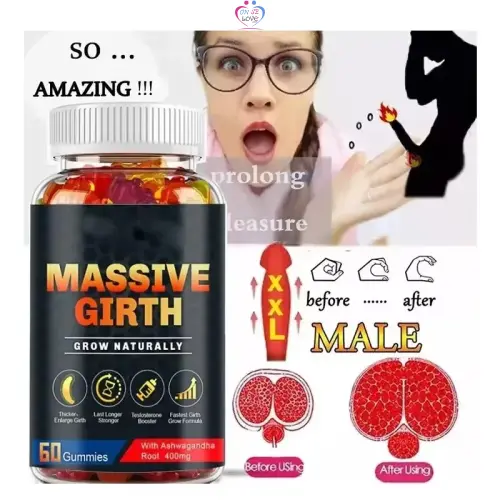 Gummies organiques d'Ashwagandha pour l'agrandissement du pénis pour adultes seulement Slide 5
